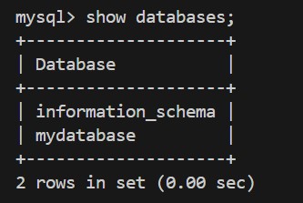 Step 13: Check if Database is created or not